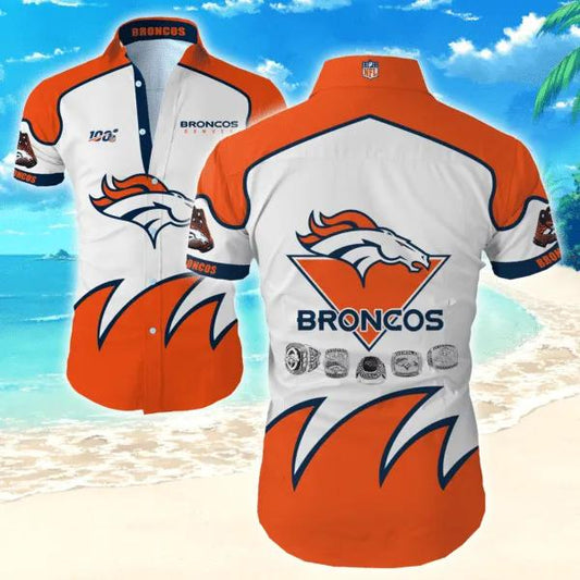 Denver Broncos Nfl Hawaiian Graphic Print Short Sleeve Hawaiian Shirt 4, NFL Hawaiian Shirt Moonbestprint