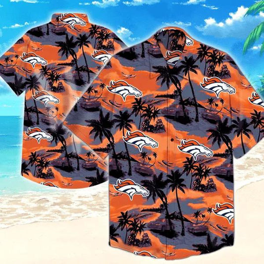 Denver Broncos Nfl Hawaiian Graphic Print Short Sleeve Hawaiian Shirt 2, NFL Hawaiian Shirt Moonbestprint