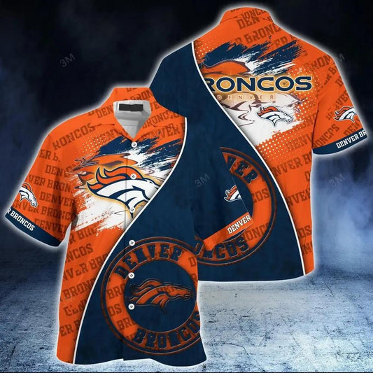 Denver Broncos Nfl Hawaiian Sas New Hot Trend Summer For This Season Fan Gift, NFL Hawaiian Shirt Moonbestprint