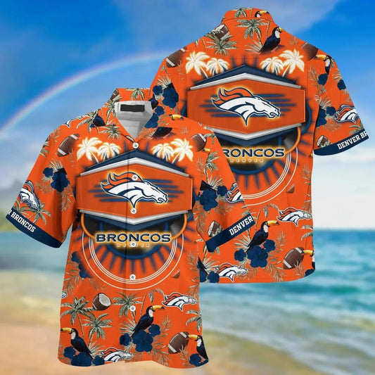 Denver Broncos Nfl Hawaiian Sas This Summer For Your Loved Ones, NFL Hawaiian Shirt Moonbestprint
