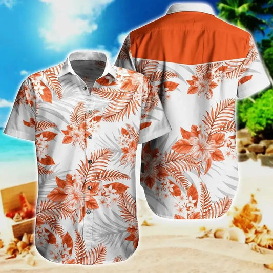 Denver Broncos Nfl Hawaiian Sas Tropical Pattern Graphic This Summer For Sports, NFL Hawaiian Shirt Moonbestprint