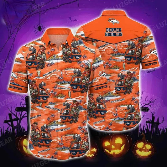 Denver Broncos Nfl Hawaiian Shirt New Collection Trending Best Gift For Fans, NFL Hawaiian Shirt Moonbestprint