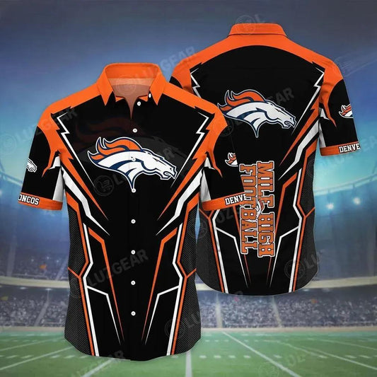 Denver Broncos Nfl Hawaiian Shirt New Collection Trends Summer Best Gift For Fans, NFL Hawaiian Shirt Moonbestprint