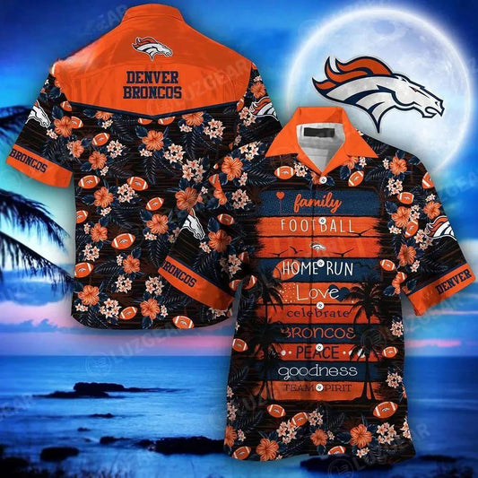 Denver Broncos Nfl Hawaiian Shirt This Summer New Gift For Family Football, NFL Hawaiian Shirt Moonbestprint