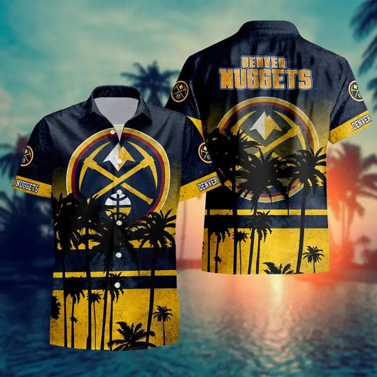 Denver Nuggets Aloha Hawaiian Shirt, NCAA Hawaiian Shirt Moonbestprint