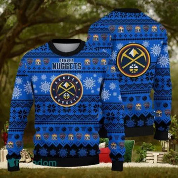 Denver Nuggets Basketball Ugly Christmas Sweater, NBA Chritsmas Sweater Moonbestprint