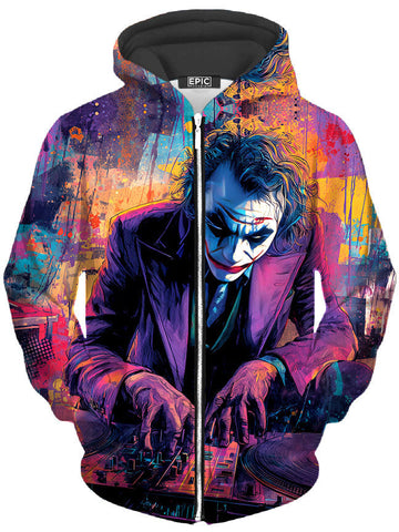 Deranged Frequencies Unisex Zip-Up Hoodie - Moonbestprint