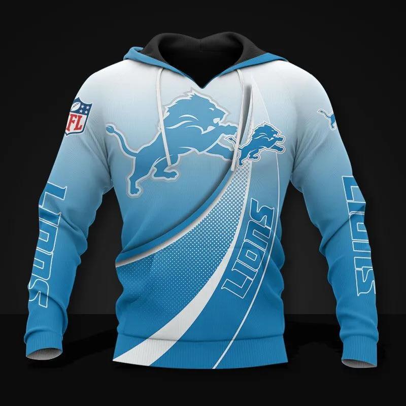 Detroit Lions All Over Print Hoodie, NFL Hoodie Moonbestprint