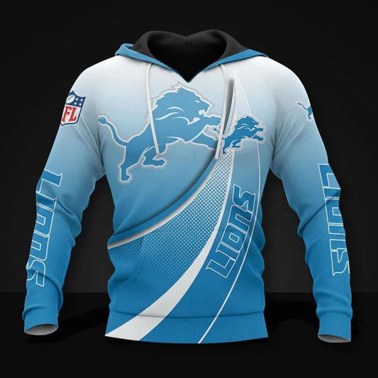 Detroit Lions All Over Print Hoodie, NFL Hoodie Moonbestprint