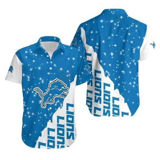 Detroit Lions Bling Bling Hawaii Shirt Summer Collection, NFL Hawaiian Shirt Moonbestprint