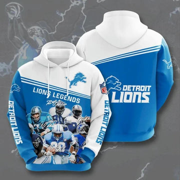 Detroit Lions Legends 3D Hoodie, NFL Hoodie Moonbestprint
