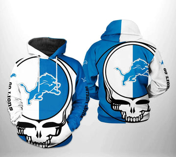 Detroit Lions NFL Grateful Dead 3D Hoodie, NFL Hoodie Moonbestprint
