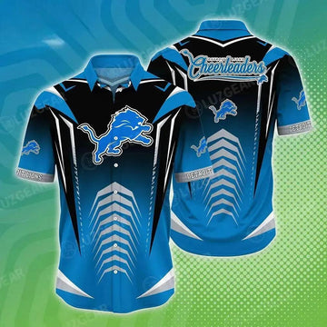 Detroit Lions Nfl Beach Shirt New Hot Trending Gift For Summer Hawaiian Shirt, NFL Hawaiian Shirt Moonbestprint