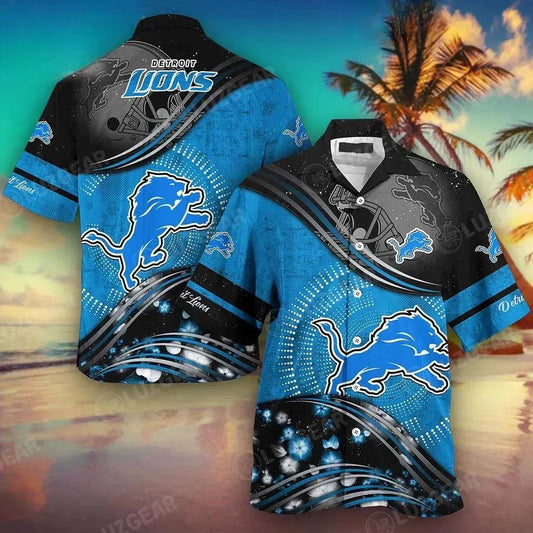 Detroit Lions Nfl Football Hawaiian Shirt This Summer Best Gift For Fans, NFL Hawaiian Shirt Moonbestprint