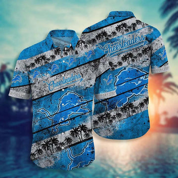 Detroit Lions Nfl Hawaiian Sas Graphic Tropical Pattern Short Sleeve New Hot Trend Summer For Best Fans, NFL Hawaiian Shirt Moonbestprint