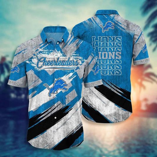 Detroit Lions Nfl Hawaiian Sas New Collection Trending Best Gift For Fans, NFL Hawaiian Shirt Moonbestprint