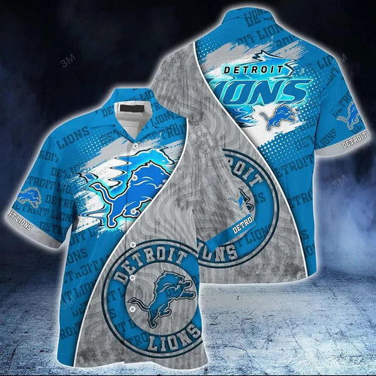 Detroit Lions Nfl Hawaiian Sas New Hot Trend Summer For This Season Fan Gift, NFL Hawaiian Shirt Moonbestprint
