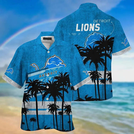 Detroit Lions Nfl Hawaiian Sas This Summer Beach Shirt Gift For Best Fans, NFL Hawaiian Shirt Moonbestprint