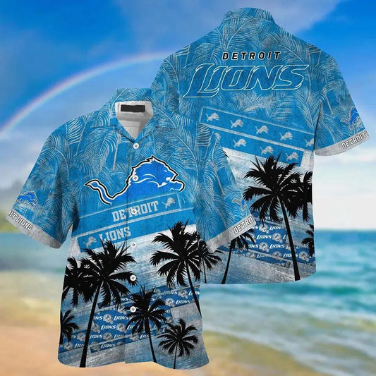 Detroit Lions Nfl Hawaiian Sas Trending Summer For Sports Football Fans, NFL Hawaiian Shirt Moonbestprint