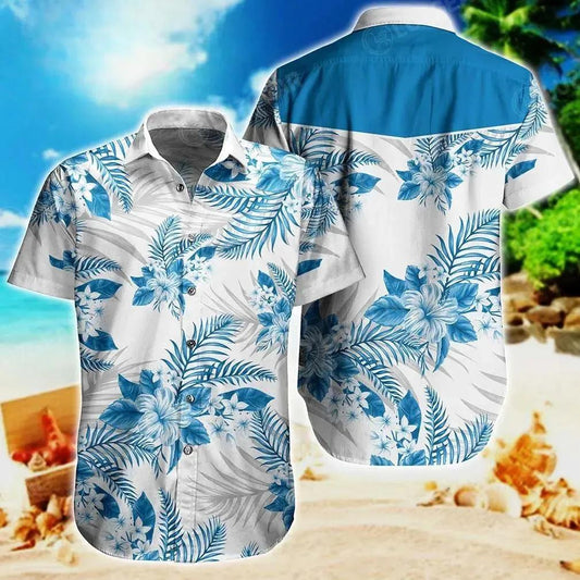 Detroit Lions Nfl Hawaiian Sas Tropical Pattern Graphic This Summer For Sports, NFL Hawaiian Shirt Moonbestprint