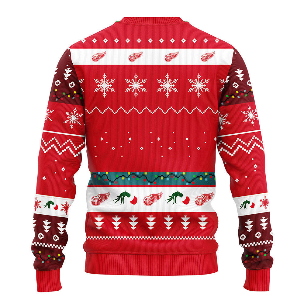 Detroit Red Wings 12 Grinch Xmas Day Ugly Christmas Sweater, Grinch Xmas Sweater Moonbestprint