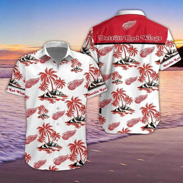 Detroit Red Wings Hawaiian Shirt 3, NHL Hawaiian Shirt Moonbestprint