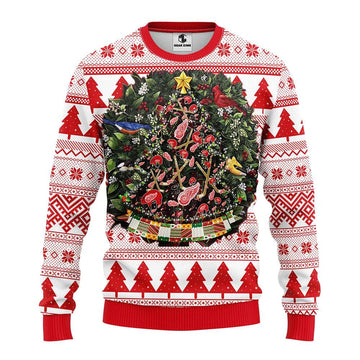 Detroit Red Wings Tree Ball Ugly Christmas Sweater, NHL Christmas Sweater Moonbestprint
