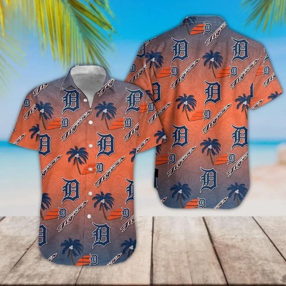 Detroit Tigers 3D Hawaiian Shirt, MLB Hawaiian Shirt Moonbestprint