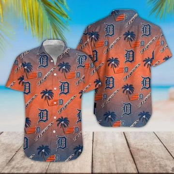 Detroit Tigers 3D Hawaiian Shirt, MLB Hawaiian Shirt Moonbestprint
