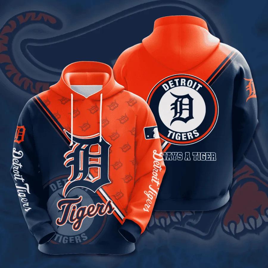 Detroit Tigers Big Logo 3D Hoodie, MLB Hoodie Moonbestprint