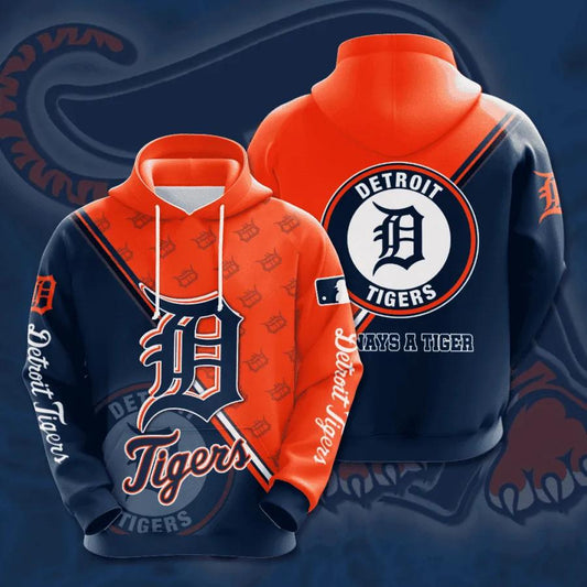 Detroit Tigers Big Logo 3D Hoodie, MLB Hoodie Moonbestprint