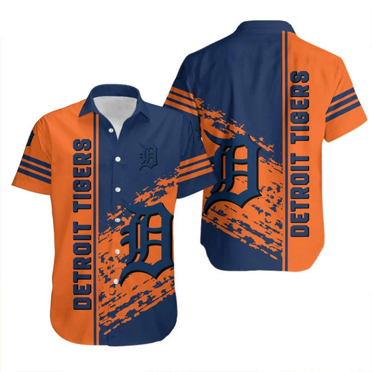 Detroit Tigers Hawaiian Shirt Quarter Style - MLB, MLB Hawaiian Shirt Moonbestprint