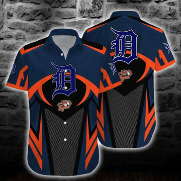 Detroit Tigers MLB Hawaiian Shirt Best Gift For Mens, MLB Hawaiian Shirt Moonbestprint