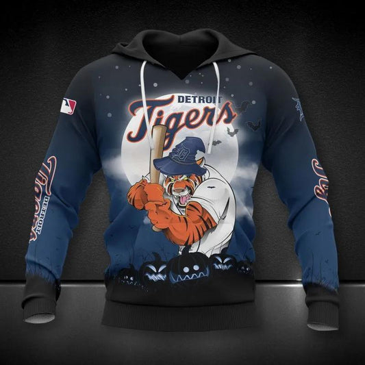 Detroit Tigers Mascot All Over Print Hoodie 1, MLB Hoodie Moonbestprint