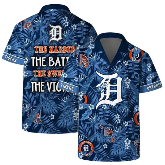 Detroit Tigers Victory Quote Hawaiian Shirt, MLB Hawaiian Shirt Moonbestprint