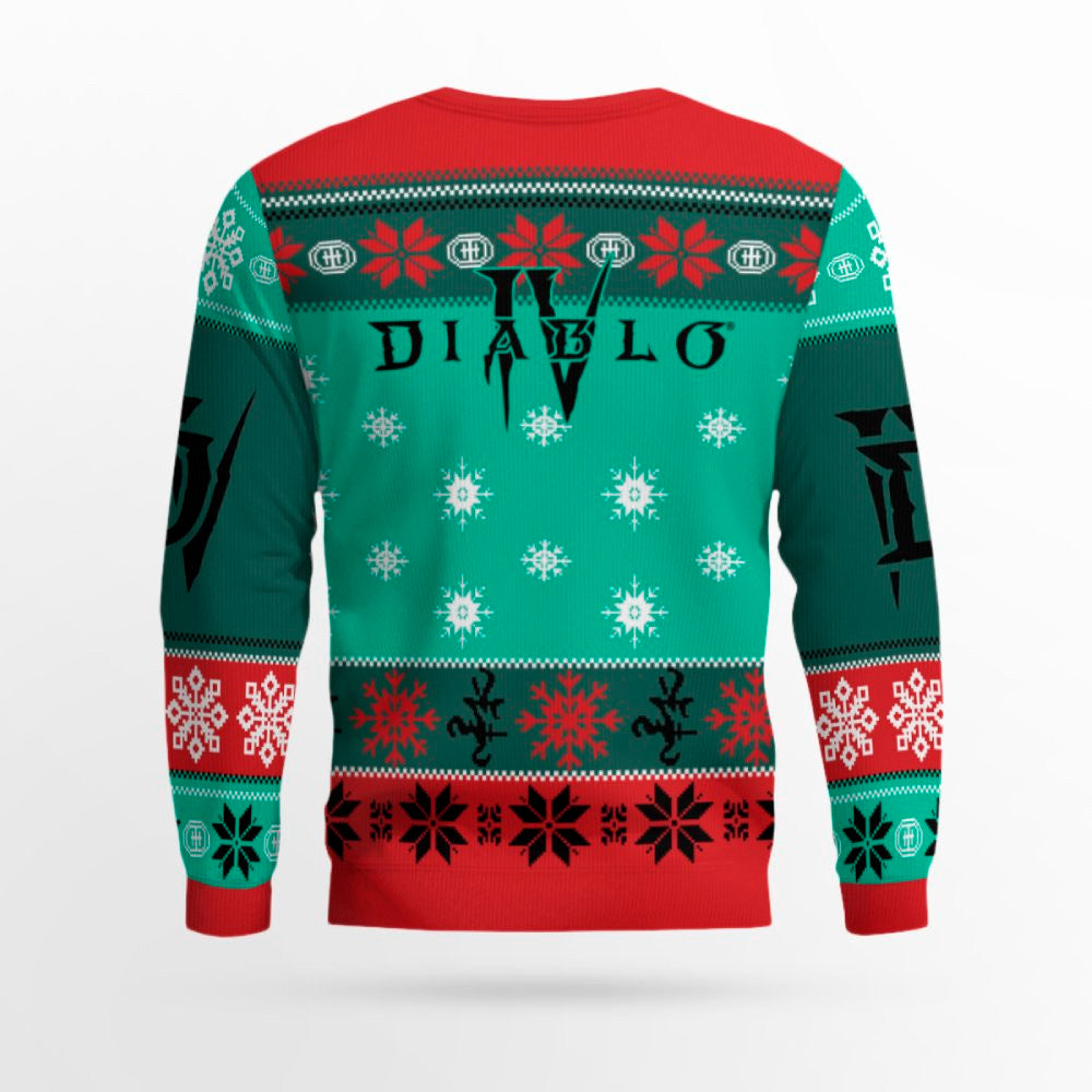 Diablo IV Mephisto Bloodied Wolf Holiday Ugly Sweater 2025 – Moonbestprint