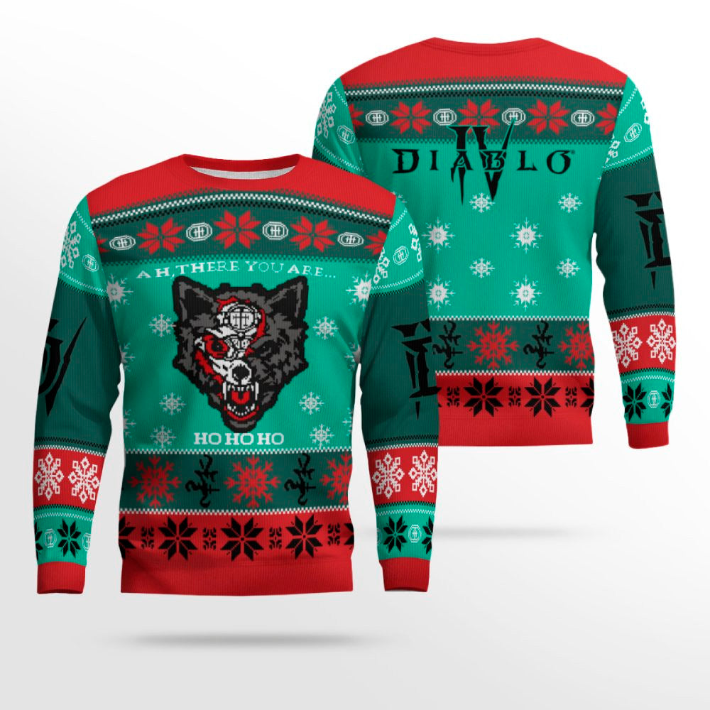 Diablo IV Mephisto Bloodied Wolf Holiday Ugly Sweater 2025 – Moonbestprint