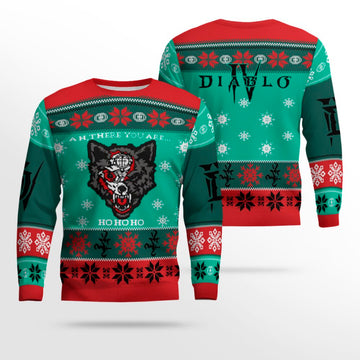 Diablo IV Mephisto Bloodied Wolf Holiday Ugly Sweater 2025 – Moonbestprint