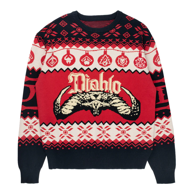 Diablo Skull Ugly Christmas Sweater 2025 – Moonbestprint