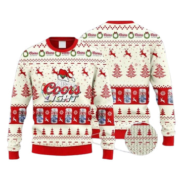 Diet Coke Reindeer Snowy Night Ugly Christmas Sweater – Moonbestprint