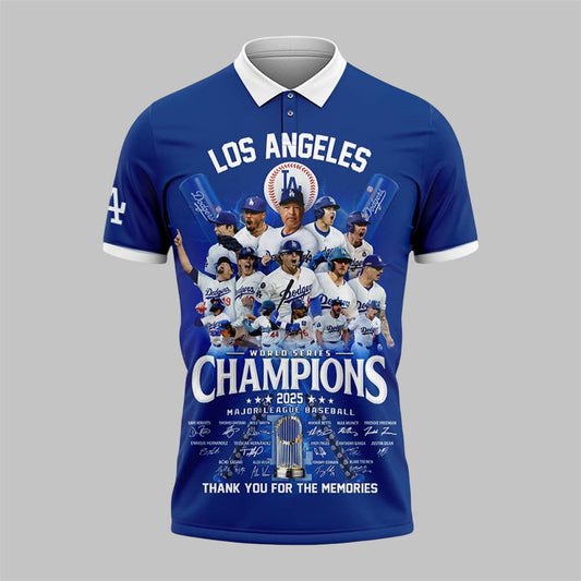 Dodgers World Series Champions 2025 Polo Shirt - Moonbestprint