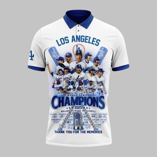 Dodgers World Series Champions 2025 Polo Shirt - Moonbestprint