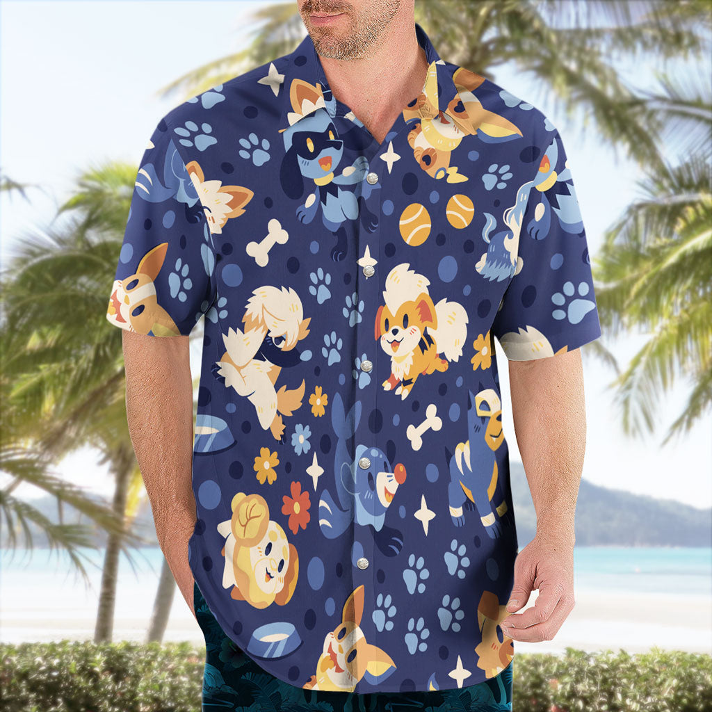 Dog Pokemon Hawaiian Shirt Tropical Style – Moonbestprint