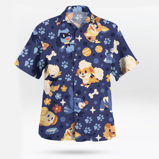 Dog Pokemon Hawaiian Shirt Tropical Style – Moonbestprint