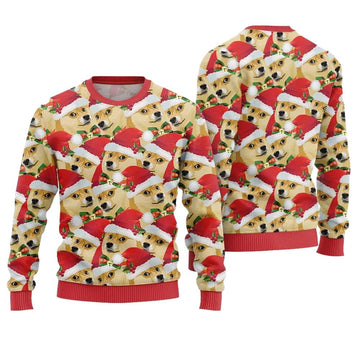 Doge Meme Ugly Christmas Sweater - Moonbestprint