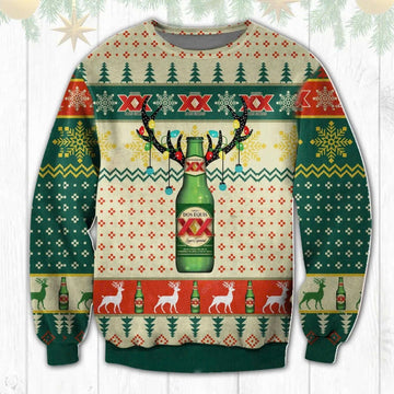 Dos Equis Reindeer Christmas Ugly Sweater – Moonbestprint