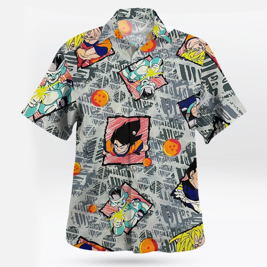 Dragon Ball Z Retro Anime Hawaiian Shirt – Moonbestprint