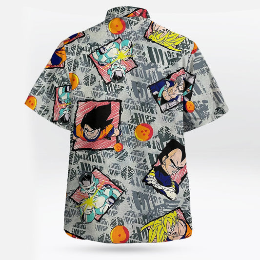 Dragon Ball Z Retro Anime Hawaiian Shirt – Moonbestprint