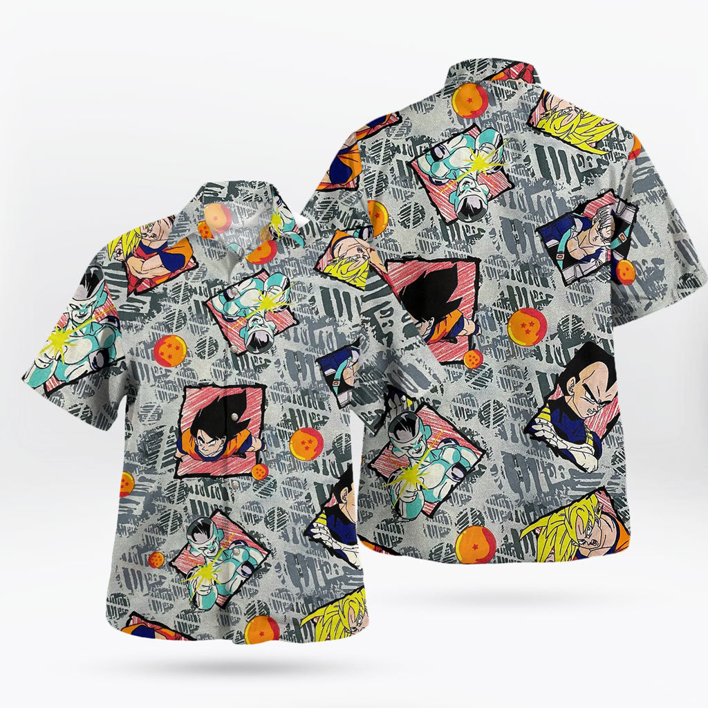 Dragon Ball Z Retro Anime Hawaiian Shirt – Moonbestprint