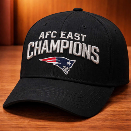 Drake Maye Patriots AFC East Champions 2025 Hat -Moonbestprint